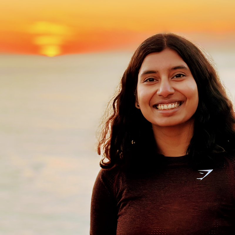 Portrait of Shalini Sah at sunset